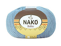 Nako BOHO (БОХО) № 12408 голубой (Носочная пряжа, нитки для вязания)