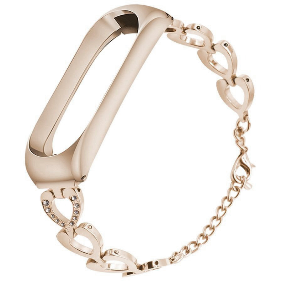 Ремінець Zinc Alloy Strap для Xiaomi Mi Band 3 / 4 / 5 / 6 Vintage Gold