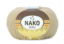 Nako BOHO (Нако БОХО) № 12534 кремовий (Шкарпеткова пряжа, нитки для в'язання)