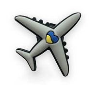 Джиббитс самолет Мрия джибы украшения пины значки для кроксов сабо JIBBITZ патриотичный значок
