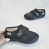 Капці, текстильне взуття Waldi на ліпучці для хлопчика гнучкі устілка шкіряна із супінатором Розміри: 25, фото 2