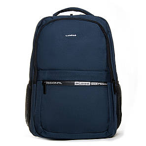 Рюкзак шкільний підлітковий синій міський для хлопчика 5-11 клас два відділи та кишені Lanpad 2237, фото 2