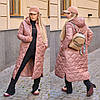 Зимове стильне жіноче пальто чорне з плащової тканини (7 кольорів) юР/-72412, фото 2