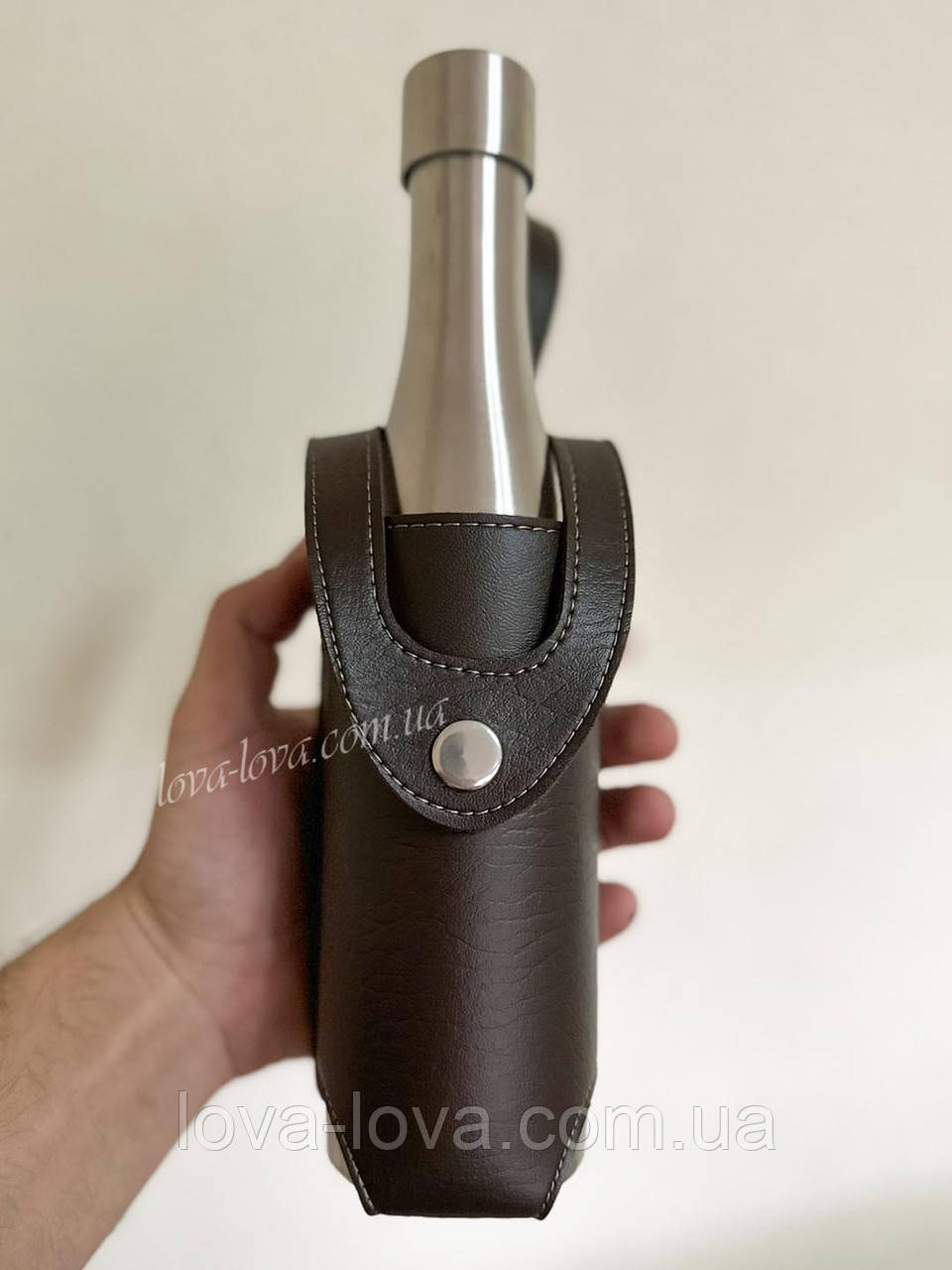 Набір "Jim Beam" із флягою у формі пляшки 500 мл у чохлі, фото 1