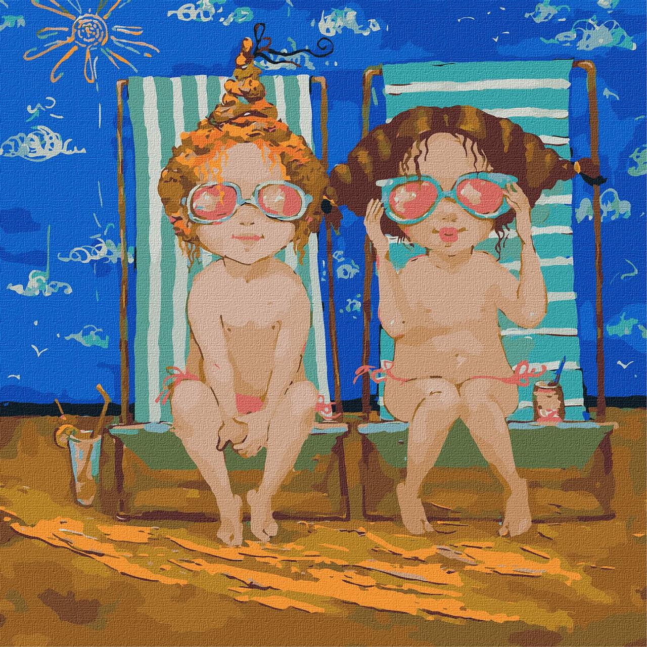 Картина за номерами "Рожеві окуляри" 40*40 см Ідейка KHO 2386, фото 1