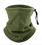 Тактична флісова шапка, Олива/Шупка зимова з флісом для ВСК/Шапка для військових, фото 2