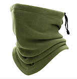 Тактична флісова шапка, Олива/Шупка зимова з флісом для ВСК/Шапка для військових, фото 3