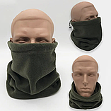 Тактична флісова шапка, Олива/Шупка зимова з флісом для ВСК/Шапка для військових, фото 4