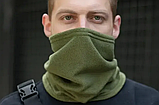 Тактична флісова шапка, Олива/Шупка зимова з флісом для ВСК/Шапка для військових, фото 7