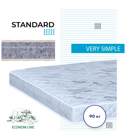 Матрац Стандарт 10см 190*80 Велам (серія MaNi EconomL), фото 1