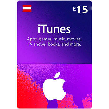 ITunes Gift Card 15 AT для App Store код сертифікат картки поповнення рахунку iTunes Store та AppStore