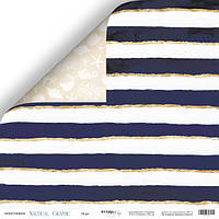 Скрапбумага 30x30 от Scrapmir Море из коллекции Nautical Graphic