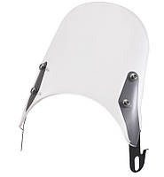 Вітрове міцне скло для мотоцикла під круглу фару (висота 185мм) прозоре