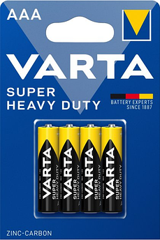Батарейки соляні ААА Varta SUPERLIFE AAA R03 бл4 4008496676187