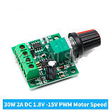 Регулятор швидкості обертання двигуна DC 5-16В 10A, фото 7