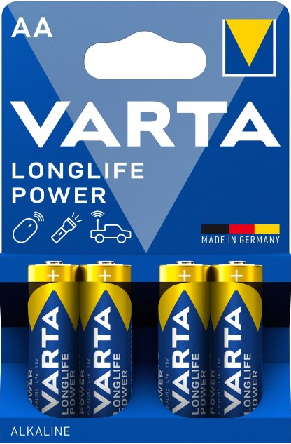 Батарейки лужні АА Varta LONGLIFE POWER AA LR6 4008496559435
