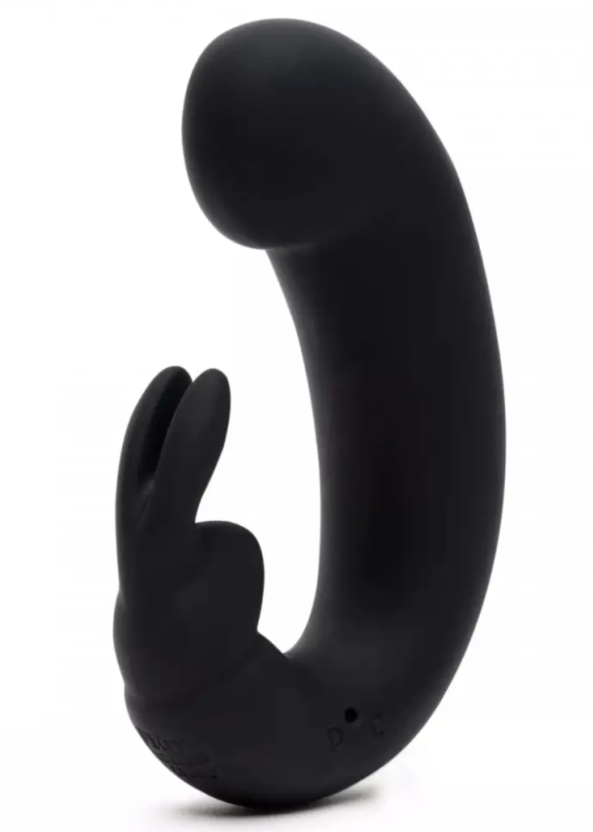 Подвійний вібратор кролик Fifty Shades Grey Sensation Rechargeable G-Spot Rabbit Vibrator, 11х3 см.