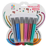 Клей для творчества Metallic Pen Stenson ST02367 в наборе 6 цветов