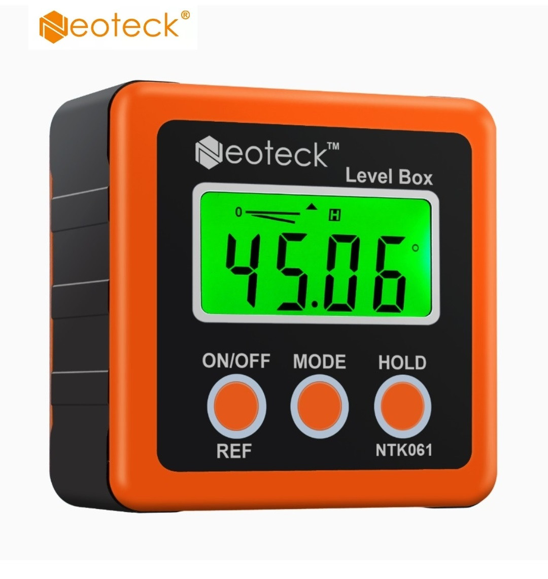 Електронний цифровий кутомір (інклінометр) Neoteck NTK061 з підсвіткою і кроком 0,01°