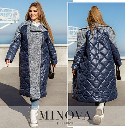 Модна зимова довга жіноча куртка сіра (7 кольорів) ЮР/-72413, фото 3