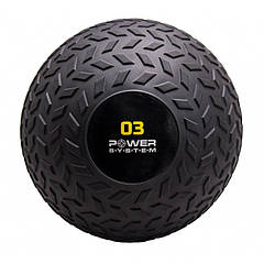 М'яч SlamBall для кросфіту і фітнесу Power System PS-4114 3 кг рифлений