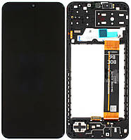 Дисплей модуль тачскрин Samsung A135 Galaxy A13 4G/M135 черный оригинал сервисная упаковка в рамке SM-M236B