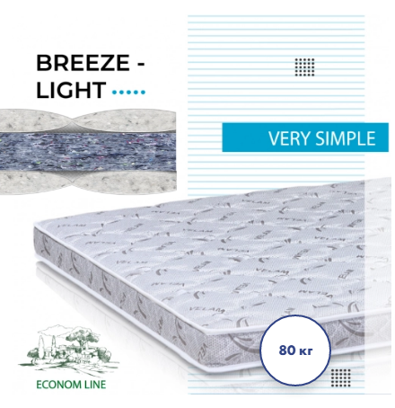 Дитячий матрац Бриз-Лайт 7см 60*140 серія MaNi EconomL, фото 1