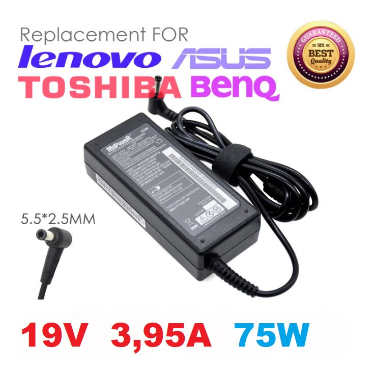 Блок   живлення Mdpower 19В 3,95А   5.5*2.5MM, фото 1