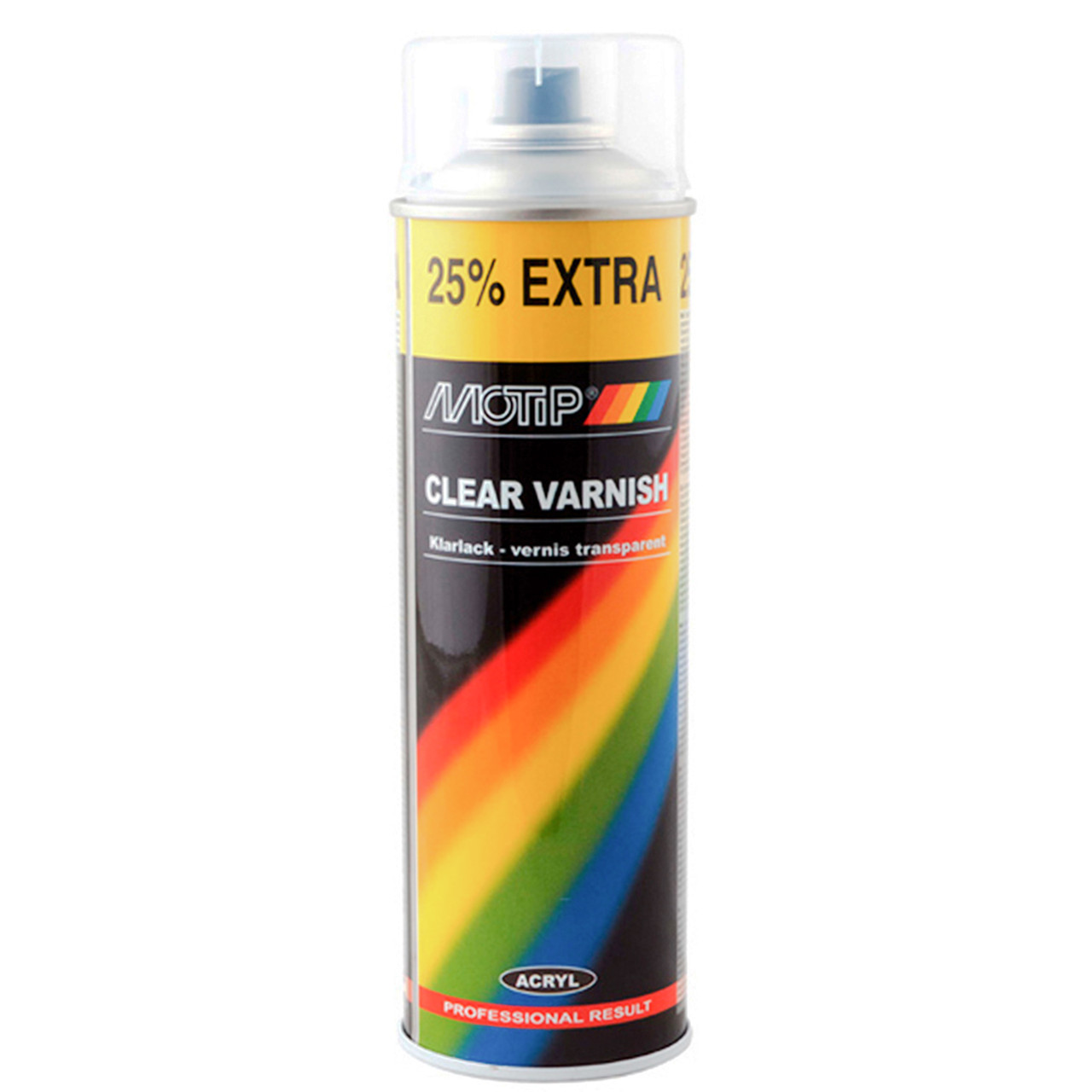 Лак акриловий глянцевий Motip Clear Varnish, 500 мл Аерозоль