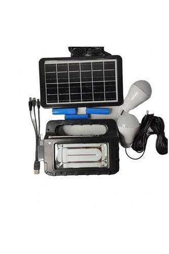 Мощная Солнечная станция 100 Ватт Everton RT-908. Панель, фонарь, power ...