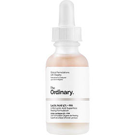 Пілінг з 5% молочною і гіалуроновою кислотою The Ordinary Lactic Acid 5% + HA 30 ml