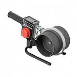 Паяльник для пластикових труб, 1500 Вт, 0-300 °C, насадки 75, 90, 110 мм, металевий кейс INTERTOOL RT-2113, фото 2