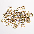 Колечка Одинарні Відкриті, Залізні, Колір Бронзовий, 7х0.7мм, Внутрішній Діаметр 5.6мм, близько 750шт/50г, фото 2