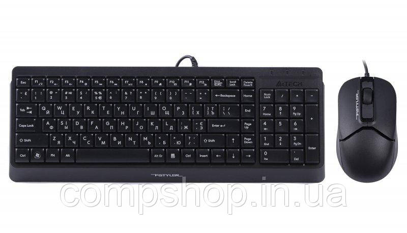 Клавіатура+миша A4Tech F1512 Black USB (код 130756)