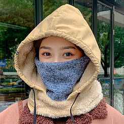 Універсальний капюшон шапка балаклава Бежевий