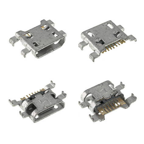 Роз'єм зарядки для Lenovo LG D335 L Bello Dual, D380, D690, H422, H500, H502, K120E K4, K121 K4, K130E K4, micro USB, фото 2