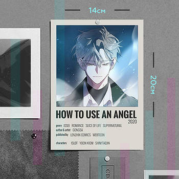 "Іслот (Призначення ангела / How to use an angel)" плакат (постер) розміром А5 (14х20см)