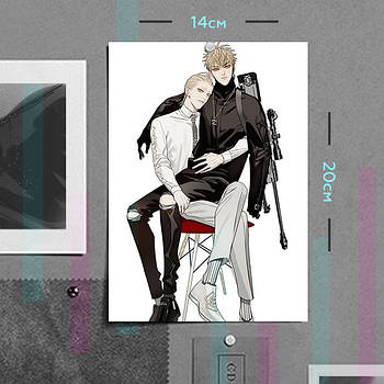 "Чжань Чженсі і Цзянь І (19 днів Одного разу / 19 Tian Yidan)" плакат (постер) розміром А5 (14х20см)