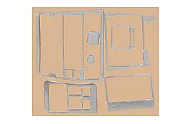 Накладки на панель Meric для Toyota Corolla 1998-2002 рр. ABS-пластик