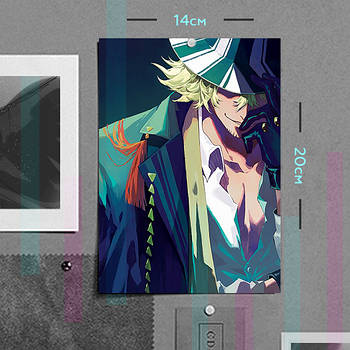 "Кісуке Урахара (Бліч / Bleach)" плакат (постер) розміром А5 (14х20см)