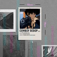 "Спайк Шпигель (Ковбой Бибоп / Cowboy Bebop)" плакат (постер) размером А6 (10х14см)