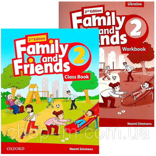 Комплект Family and Friends (2nd Edition) 2 Class Book + Workbook / Підручник + зошит з англійської мови