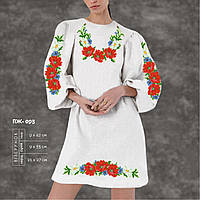 Заготівка для жіночого плаття з рукавами для вишивання ТМ КІЛЬОРОВА ПЖ-093