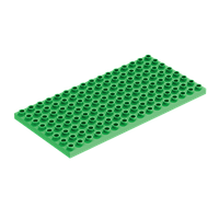 Пластина Lego Duplo 8 x 16 6490 61310 4246961 4529254 Bright Green Б/У