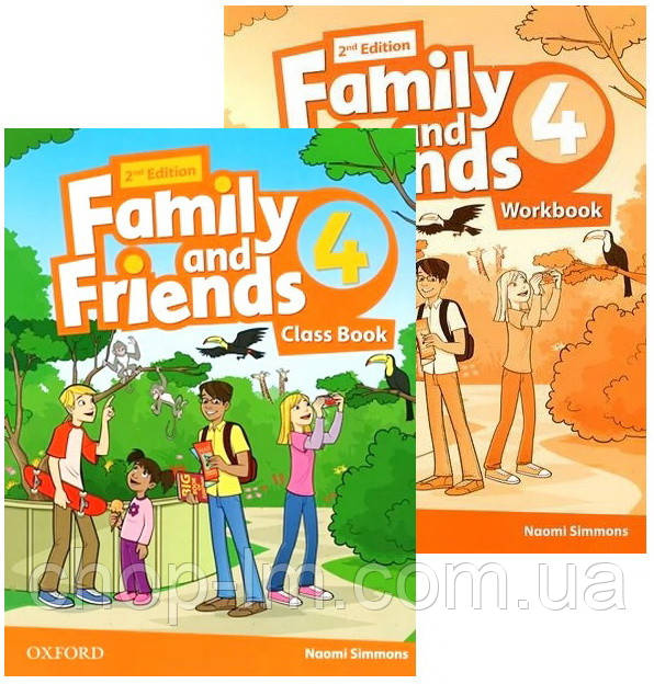 Комплект Family and Friends (2nd Edition) 4 Class Book + Workbook / Підручник + зошит з англійської мови