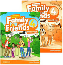 Комплект Family and Friends (2nd Edition) 4 Class Book + Workbook / Підручник + зошит з англійської мови