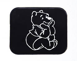 Автомобільний липкий Nano килимок 90х140мм, чорний, монохром "Вінні"