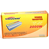 Перетворювач напруги інвертор Konnwei 24V-220V DC 2000 W, Інвертор в автомобіль, фото 5
