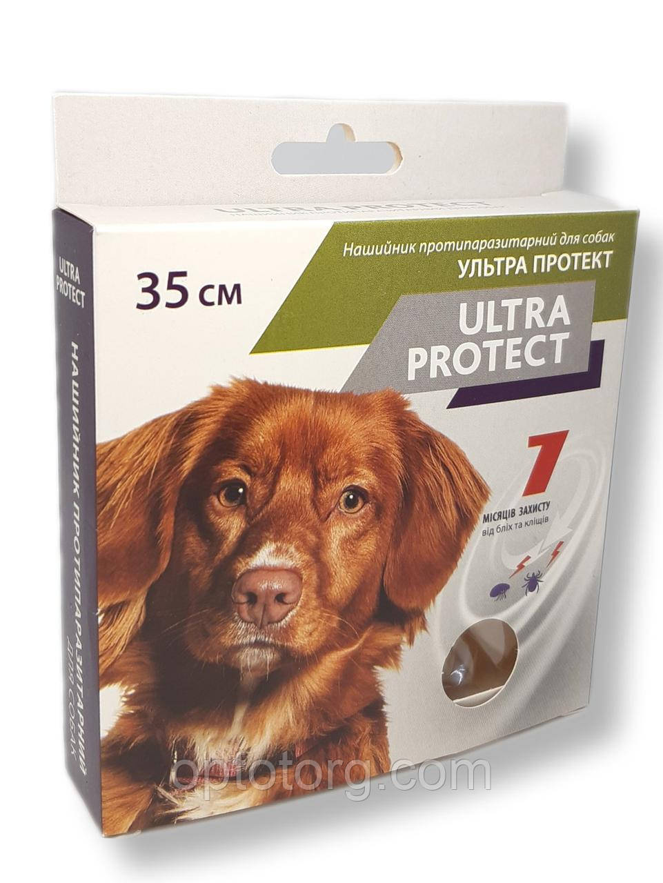 Нашийник протипаразитарний Ultra Protect для дрібних собак 35 см