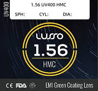 Линзы для очков, индекс 1,56 HMC/UV400